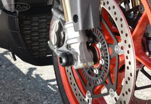 APRILIA RSV4 ('09- )/ Tuono V4 R ('12- ) FRONT AXLE SLIDERS Sturzpads für Vorderachse