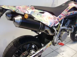 Fresco Auspuff Schalldämpfer Husqvarna SM 450 Doppeschalldämpfer