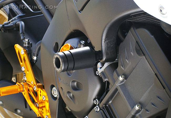 Sato Racing Frame Sliders Abrasion Resistant Delrin for Yamaha 05-11 MT-01